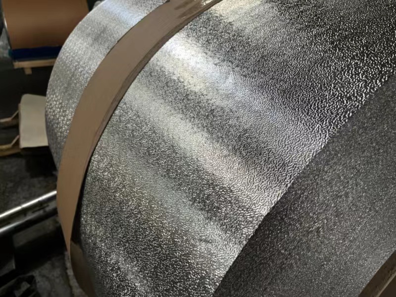 Embossed aluminum roll